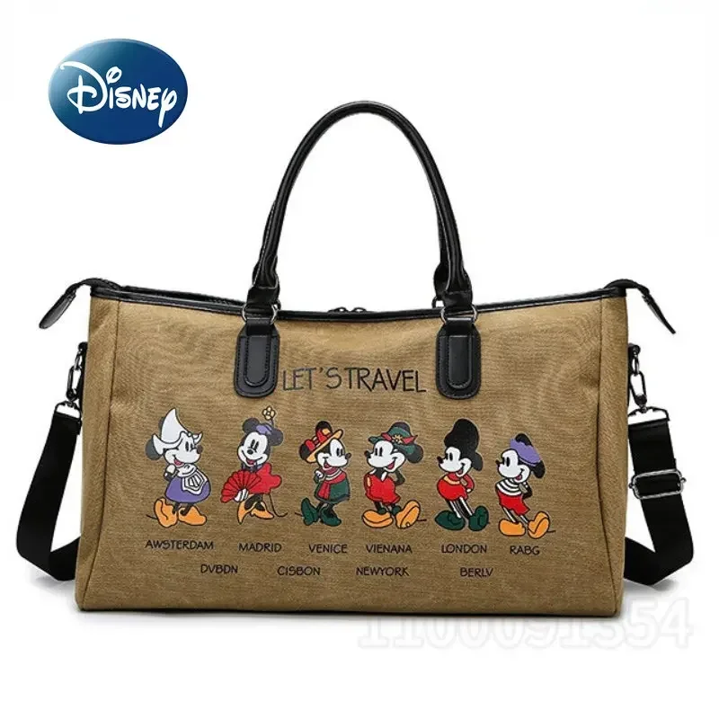 Bolsa de fraldas Disney-mickey bolsa bebê, moda desenho animado, grande capacidade, bolsa de fraldas impermeável, multifuncional, novo