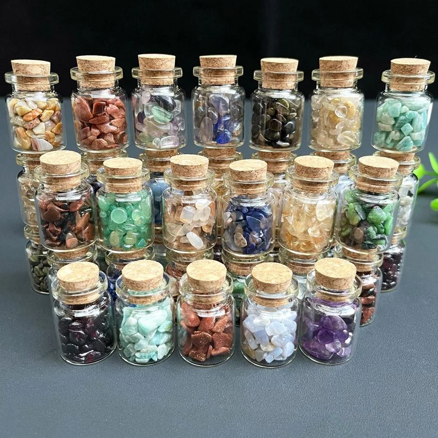 Healing Crystal Set - Conjunto de Garrafa dos Desejos com