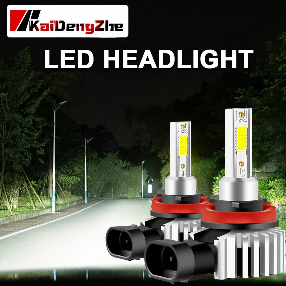 

2Pcs Canbus 9005 Hb3 Led Car Headlight H4 H8 H11 Hb4 9006 Hir2 9012 Car Fog Light Bulb 12-24V High Low Beam Headlamp