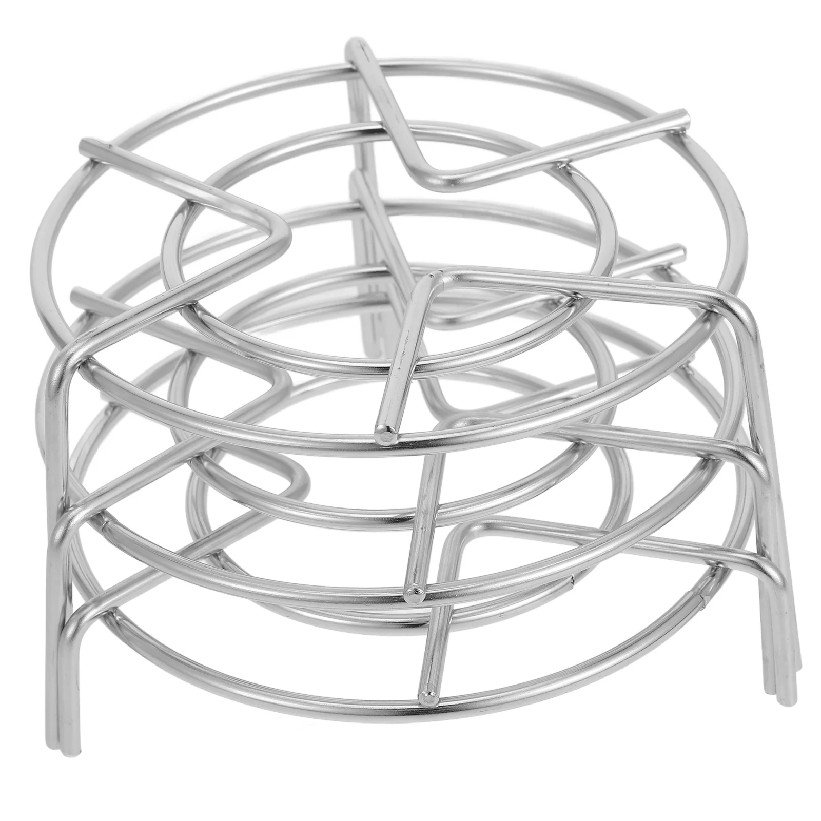 

3 PCS Wire Racks Steam Round Cooking Cooling Steak Pot Mat Bold Stainless Steel Steamer Steaming Basket Stand Silver Holders