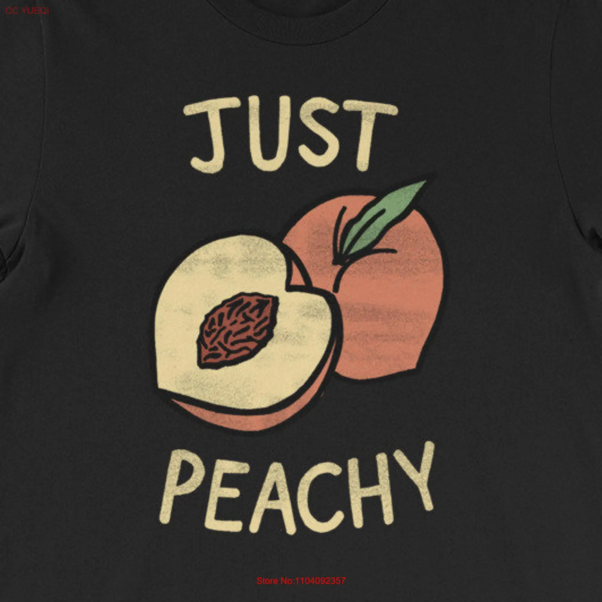 Футболка с длинным или коротким рукавом в виде персика