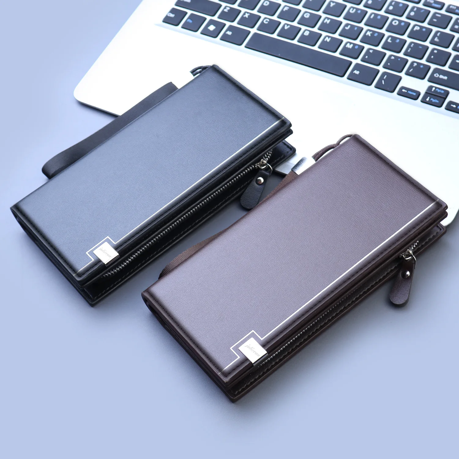 New Zipper Handbag Men's Business Clutch Bag Large Capacity Men's Mobile Phone Bag Multi-function Long Wallet