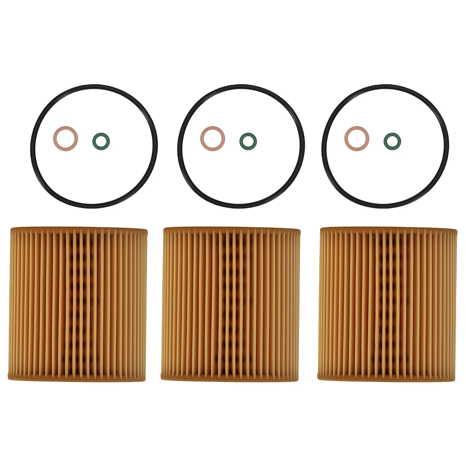 

Oil Filter Set for BMW 6 Series X Series 2007-2019 11427640862 3 Pack