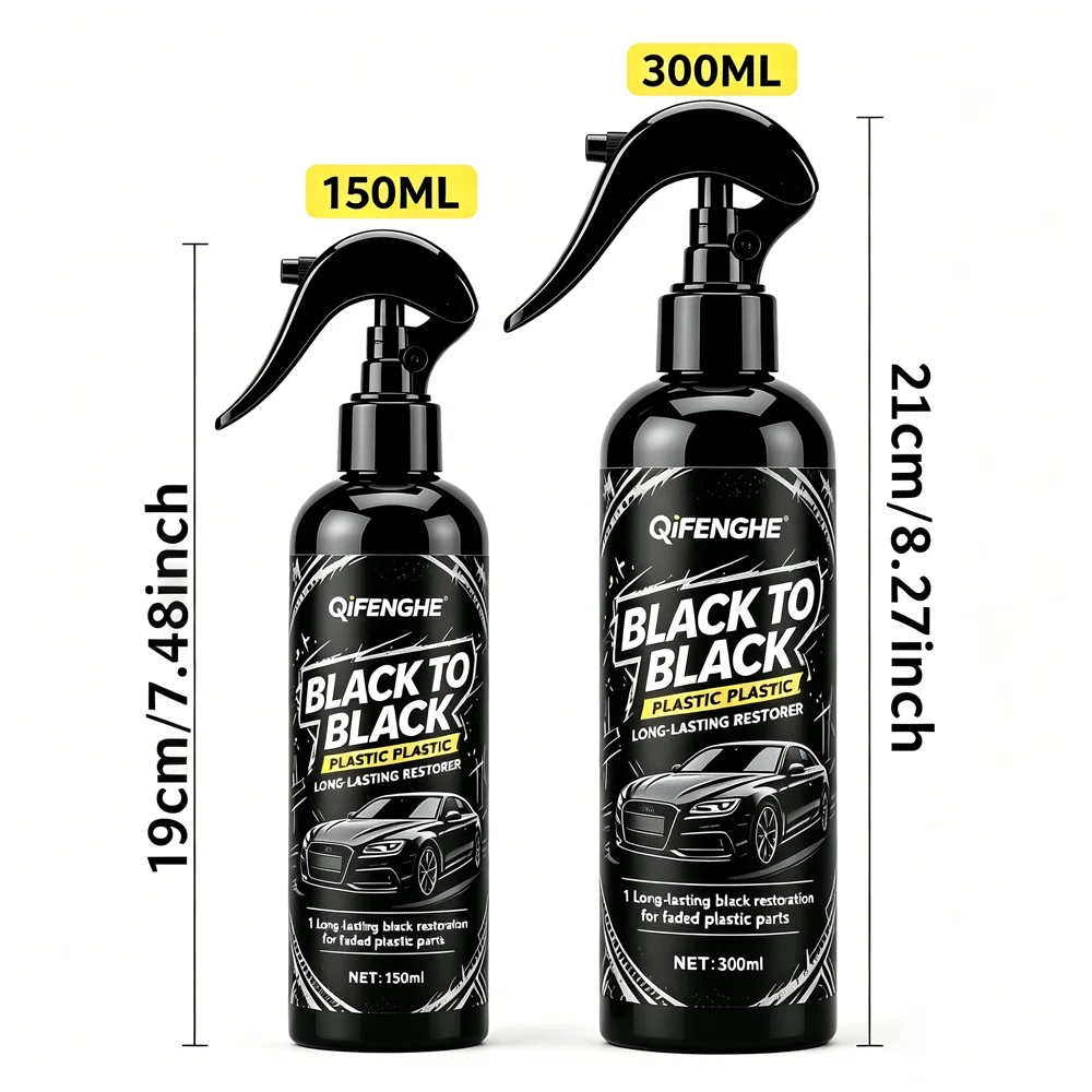 Picture 7: Black to Black Plastic Restorer, Long-Lasting Black Restoration for Faded Car Plastic, Wax Coating Formula Renews Auto Interiors