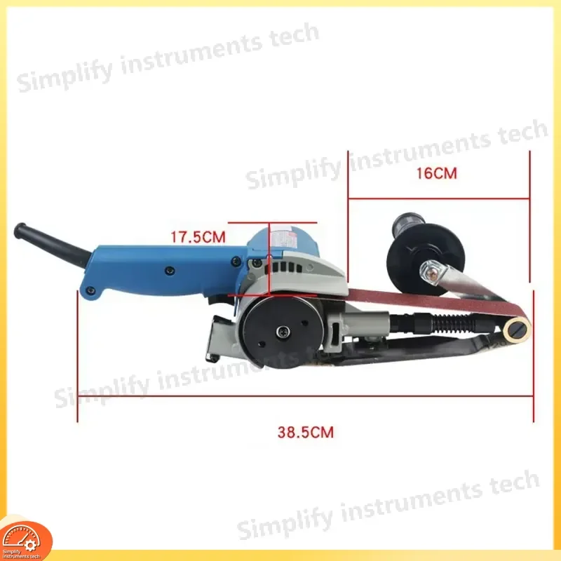 Belt Disc Sander Polisher Metal Wood Grinding Variable Speed Benchtop Buffer Sanding Tool for DIY Workshop