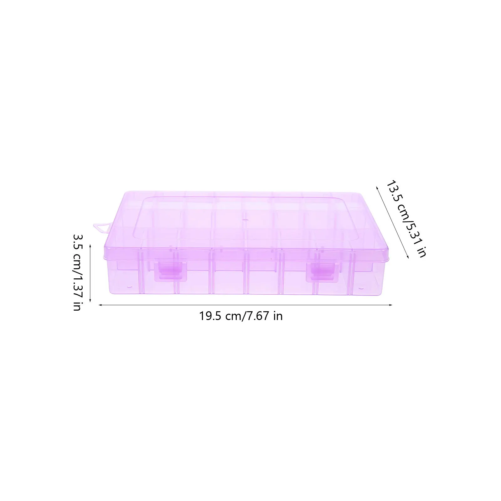 

5pcs Storage Boxes Durable Compartment Design Portable Small Size Space Saving Organizer For Embroidery Floss Grid Plastic Beads