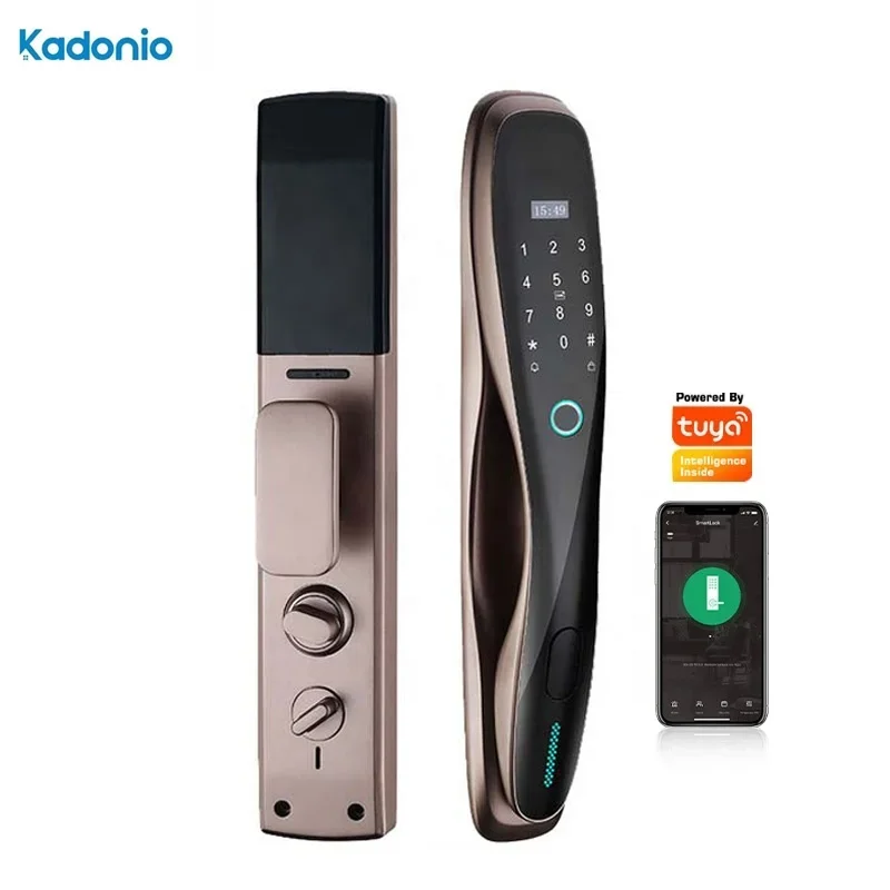 Kadonio Keyless Lock Door Tuya APP Control WIFI Password Biometric Fingerprint Digital Door Lock