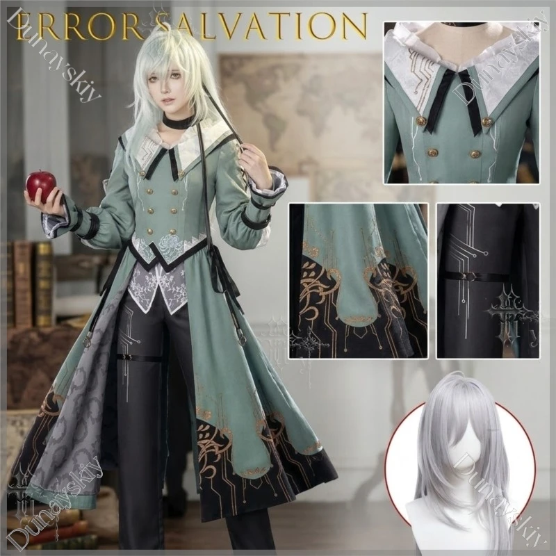 Costume de Cosplay Complet Error Salvation Mathis Cian Luca, Tenue de Personnage d'Anime et de Jeu, Déguisement d'Halloween Roy Ramit pour Jeu de Rôle