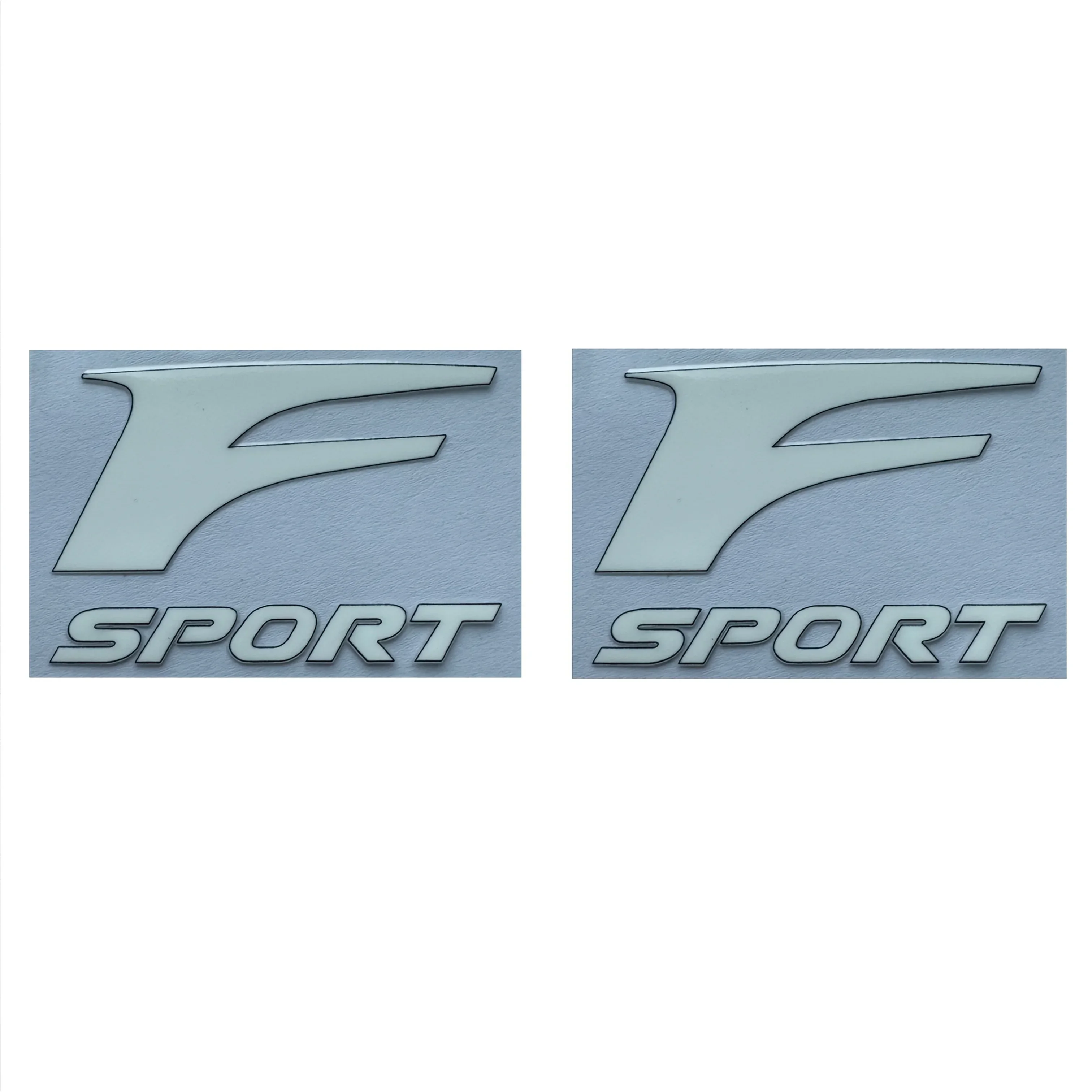 2PCS "F Sport" Logo Sticker for Car, Sporty Design Decal, Auto Exterior Personalization Accessory
