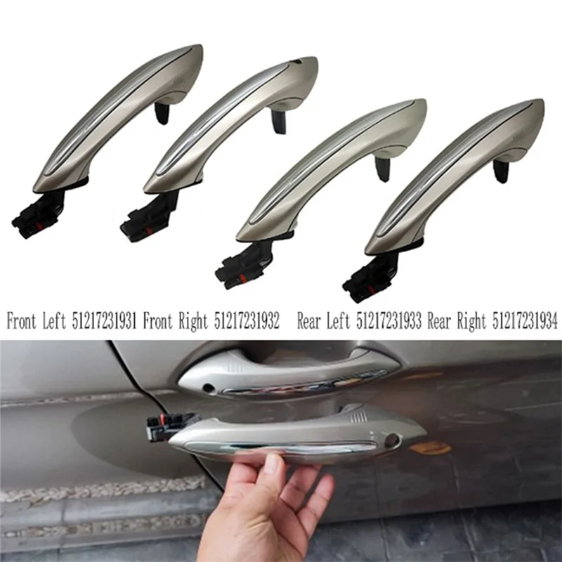 

Left+Right Exterior Door Handle For BMW 5 Series F18 GT F07 7 Series F02-A08Q