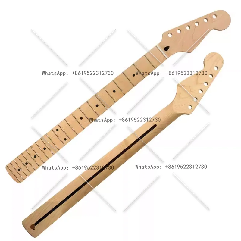 

22 frets, electric guitar neck handle for ST Strat -- with back midline