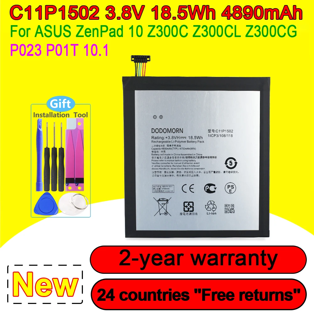 100% New C11P1502 High Quality Battery For ASUS ZenPad 10 Z300C Z300CL Z300CG P023 P01T 10.1 Mobile Phone In Stock Fast Delivery