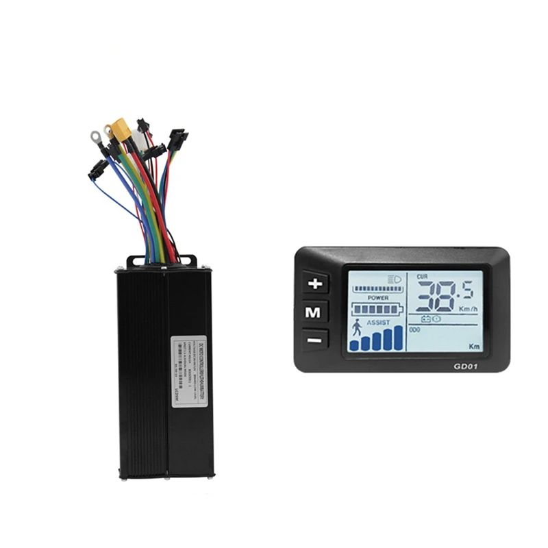 

Electric Bicycle 36V 48V 52V 40A 3 Model Sinewave Controller GD01 LCD Display For 1500W 2000W Ebike Accessories