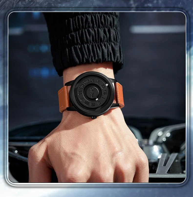 ساعة OFNS كوارتز مغناطيسية بدون مرآة، إبرة، مقاومة للماء، متعددة الأشرطة، ساعات عصرية ومتينة للرجال والنساء