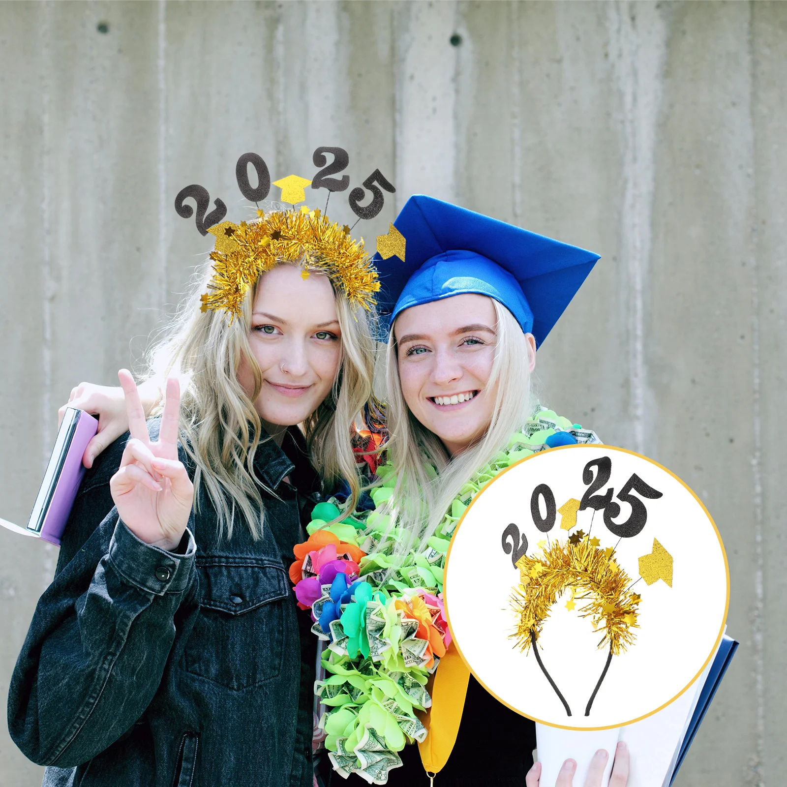 

Повязка на голову для выпускного вечера с весенним дизайном, надежная фиксация, удобная повязка, реквизит для фотосессий на выпускной, аксессуары для волос в выпускной сезон