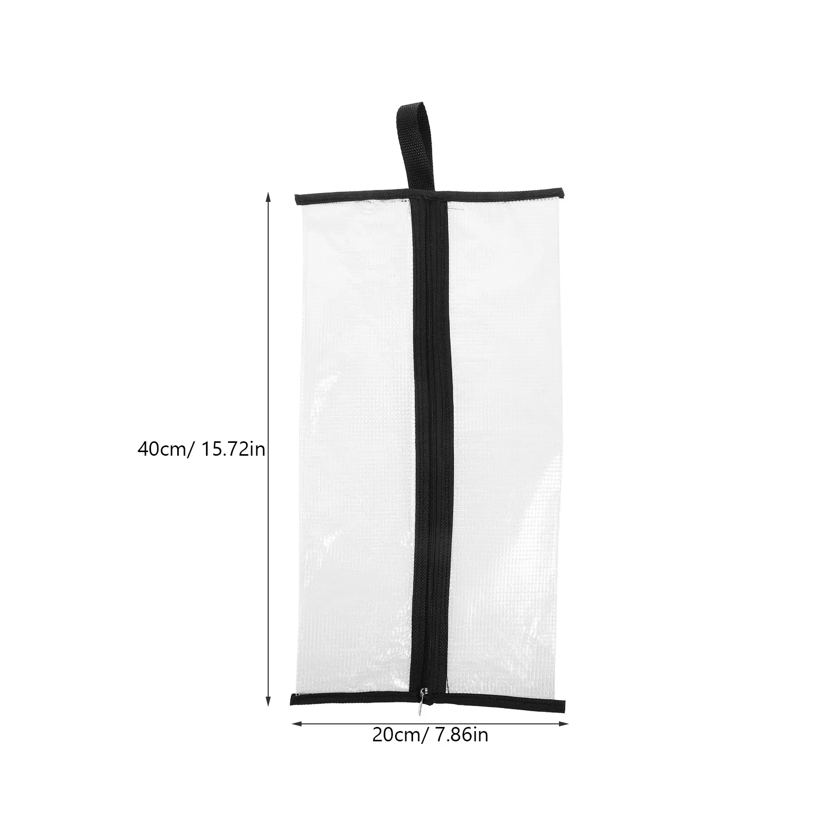Shoe Storage Bag Lightweight Sturdy PVC Zippered Shoes Organizer for Travel Home Wardrobe Dust Protection Sneaker Holder Bag