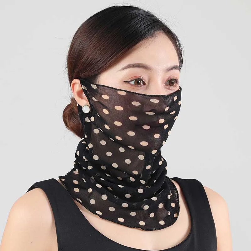 

Lightweight Sun-Protective Neck Warmer Scarf Versatile Silk Scarf for Neck Protection Multi-Functional Mesh Scarf
