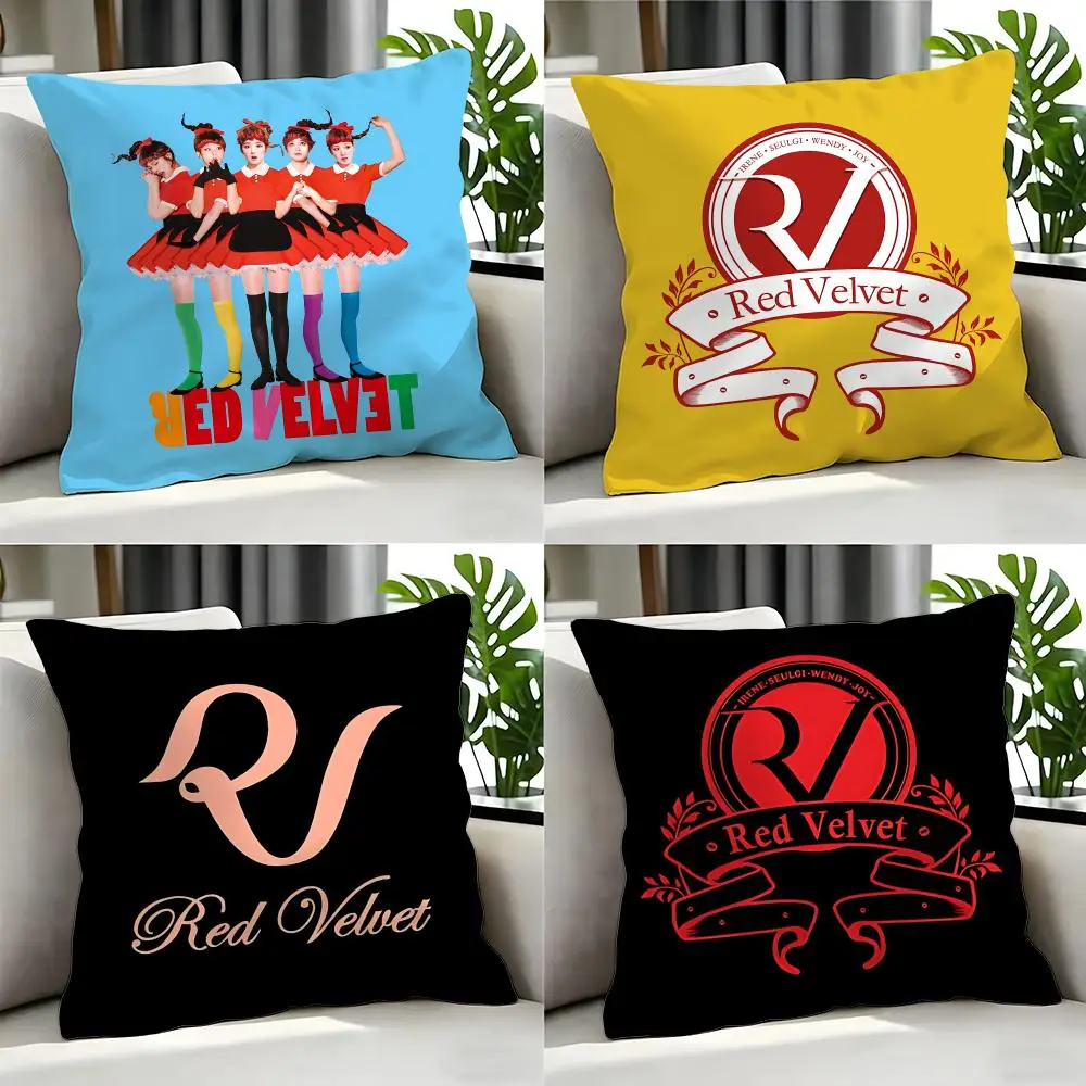 kpop Red Velvet Cushion Cover Cushion Cover Set 4Pcs 50x50 45x45 40x40 Pillowcase Decorative Sofa Home Decor