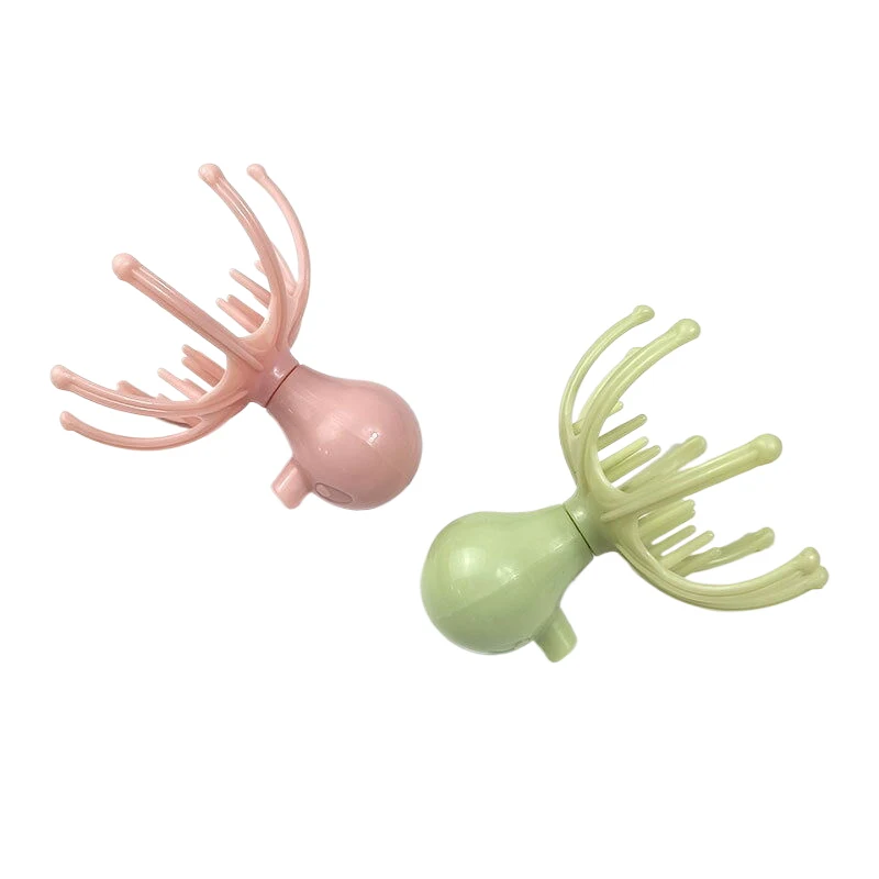 1 قطعة مدلك الرأس مدلك فروة الرأس الاسترخاء الإغاثة الجسم مدلك إزالة توتر العضلات التعب البلاستيك رئيس الاسترخاء مدلك #4