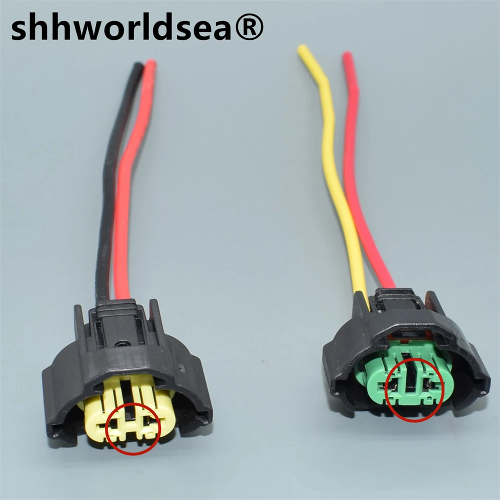 shhworldsea 2pin 2.8mm socket for H11 H9 fog socket for mazda  for toyota 6189-0935 Car Fog Lamp Connector Lamp Holder