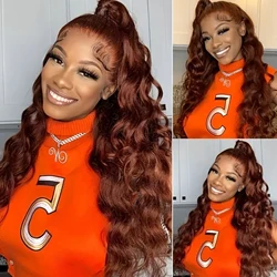 Brazilian Human Hair Wig Ginger Red 13x4 Frontal Wigs Colored Body Wave Lace Front Wig Natural Hd Lace Wigs Sale Wigs for Women
