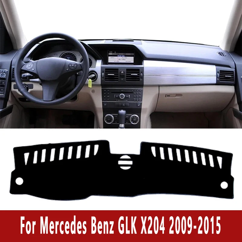 

Коврик для приборной панели автомобиля, центральная панель управления для Mercedes Benz GLK X204 2009-2015 2010, нескользящая накидка, солнцезащитный козырек, аксессуары