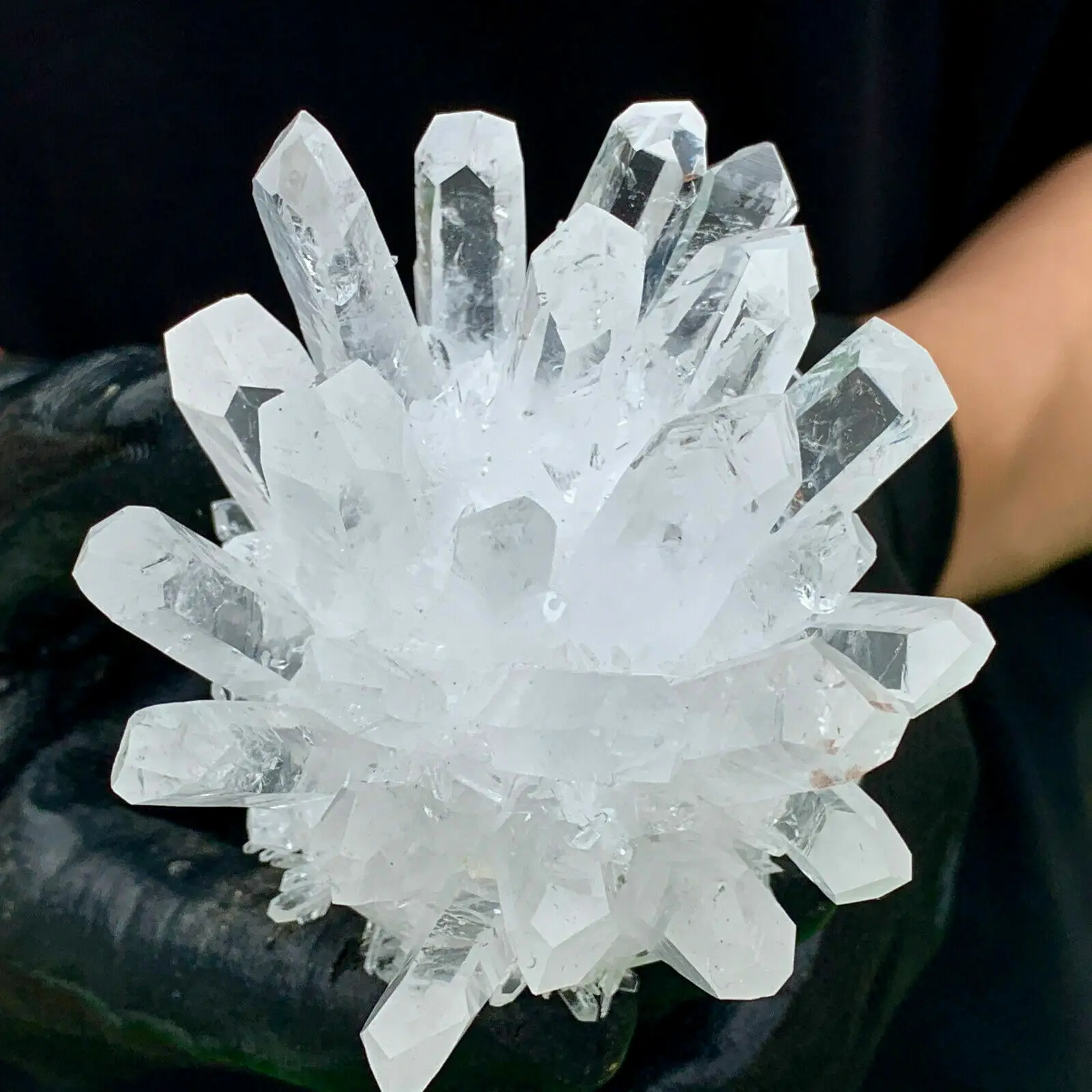 New Find White Phantom Quartz Crystal Cluster Mineral Specimen Healing