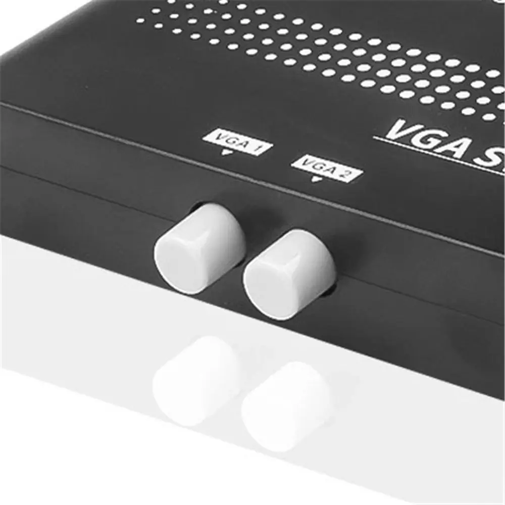 2 Ports Monitor Accessories 2 Ways 1920x1440 Converter Box VGA Splitter VGA Switcher Video Switch Adapter