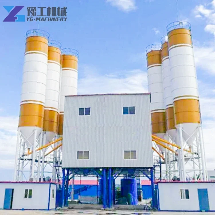 YG Concrete Plant Mini Precast Stationary Fixed Ready Mixed Concrete Mixture Machine Concrete Batching Mixing Plant