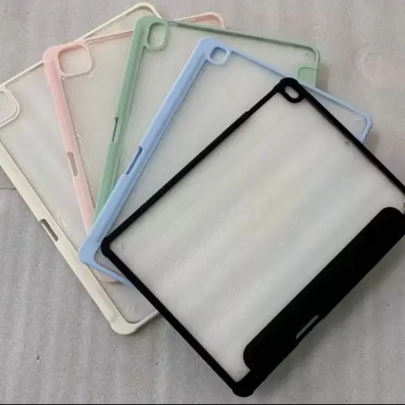 Solid Color Business Style Three Fold Cover For iPad Pro 13 11th M5 M4 12.9 A16 10 8 7 9th 10th Air 11 M2 M3 Mini Tablet Case