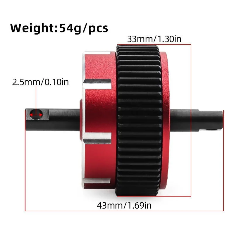 Differential Gear Assembly # 2388X for TRAXXAS 1/10 Slash Stampede Rustler 2wd RC Car Metal Upgrade OP Accessories Parts Kit
