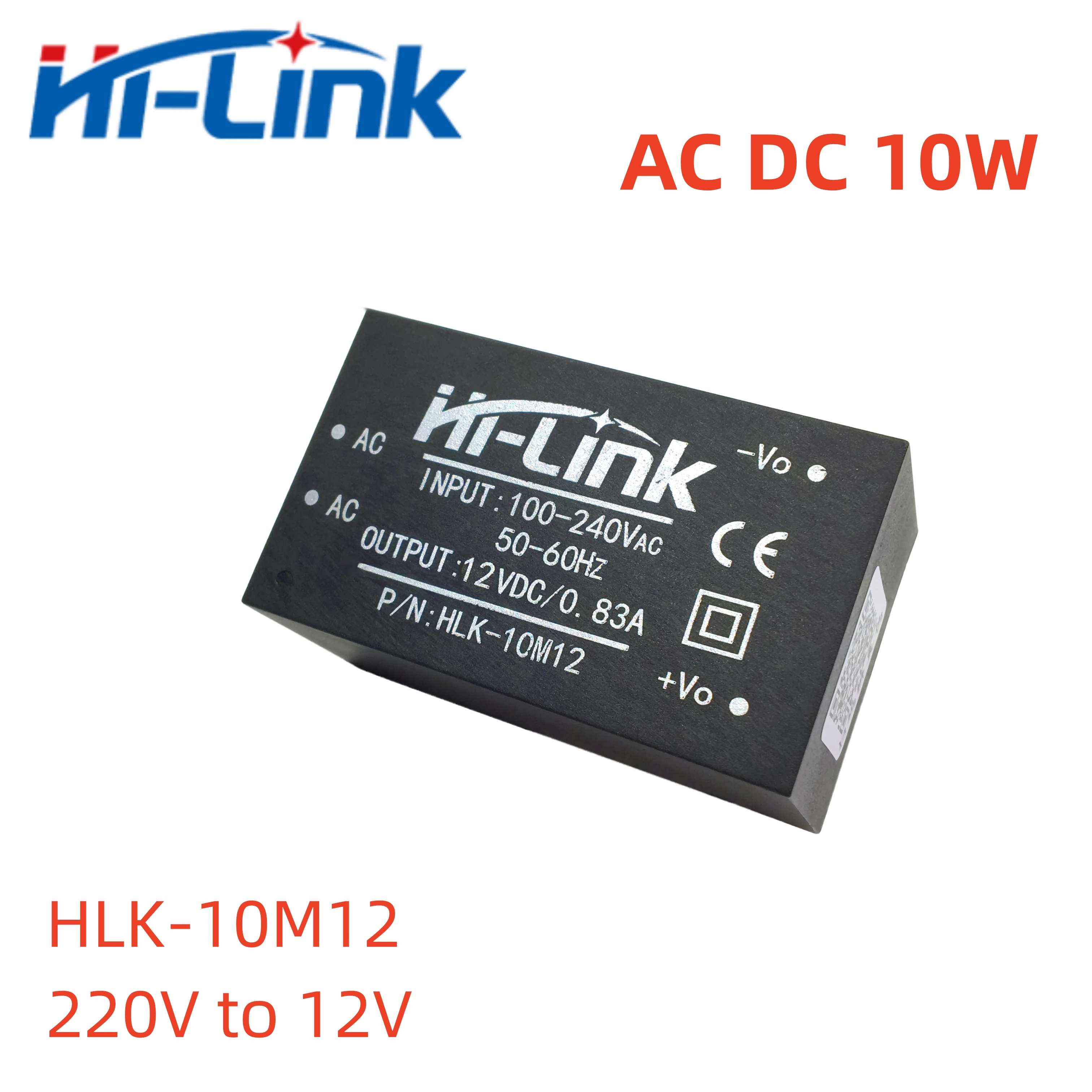 Hi-Link HLK-10M05 10M12 10M15 10M24 10M03 220v 5V 10W AC DC conversor de módulo de fonte de alimentação de comutação isolada