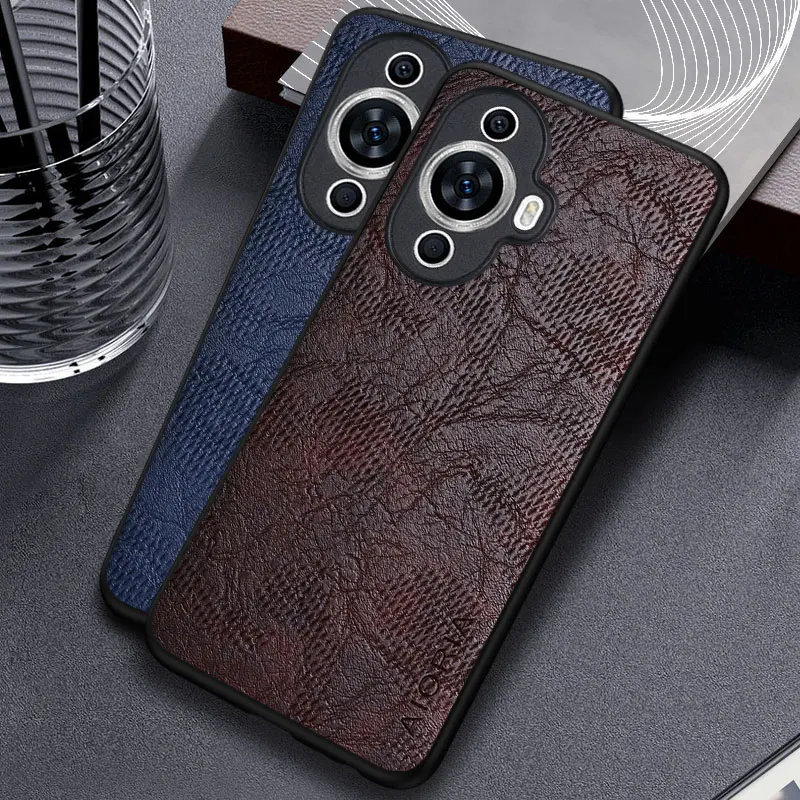 Case for Huawei Nova 12S 12 SE 12i  Business wind cortex pattern Leather cover for nova 12s case