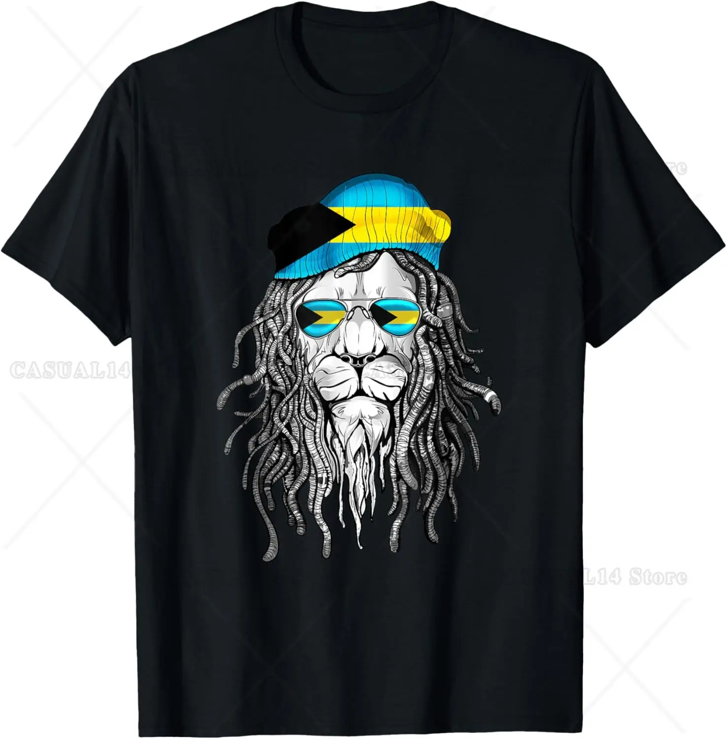 Bahamas T-Shirt Bahamer Flag Lion Tee Bahamas Shirt COTTON Mens T Shirts