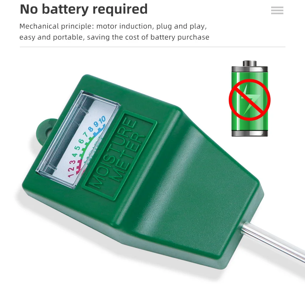 Bodemvochtmeter Enkele Naald Humidometer Sonde Bewateringstest Huis Tuin Meetinstrument Ph Detector Analyze-Instrumenten
