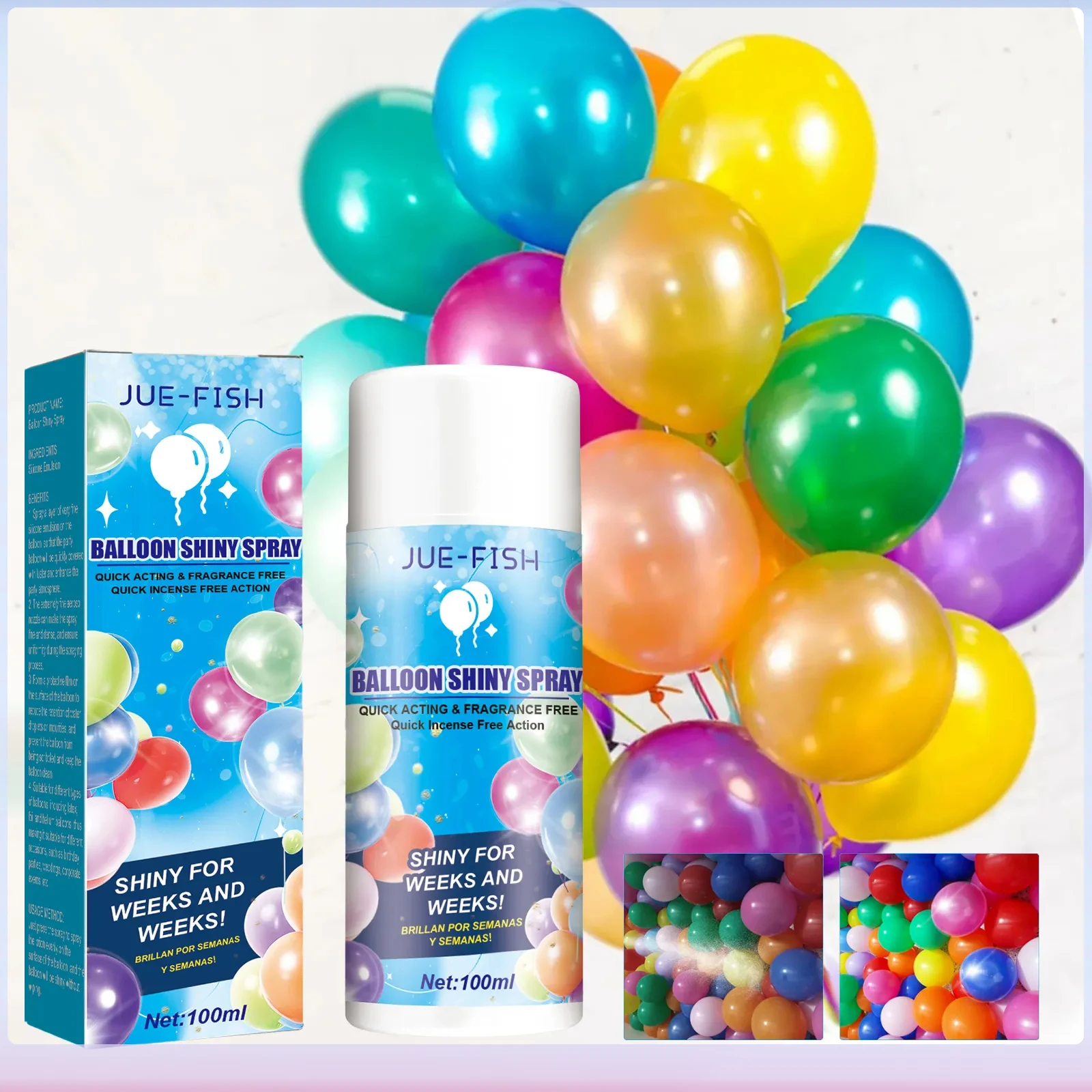 

Воздушный шар, блестящий спрей, Красочный Блестящий, предотвращающий окисление, устойчивый к выцветанию, полировка, украшение для дня рождения, воздушный шар, спрей для осветления