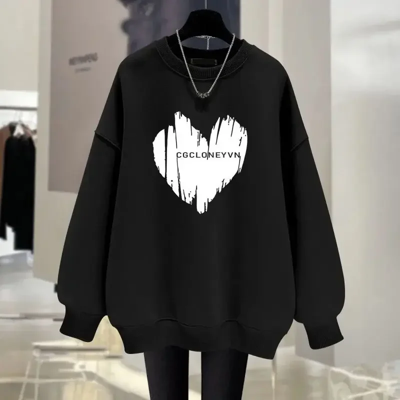 

Autumn Winter Fashion Chic Printed Sweatshirts Casual O-neck Long Sleeve Hoodies Women Vintage Loose Top Pullovers
