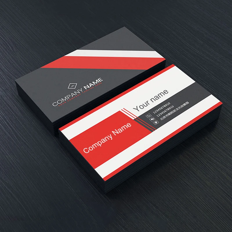 100Pcs Business Card Production Printing High-end Business Card Customized Color Double-sided Card Printing Design