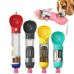 300ml Dog Water Bottle 3 in 1 Dog Accessories Portable Pet Dog Water Bottle Dogs Cats Drinking Feeder Bowl Accesorios