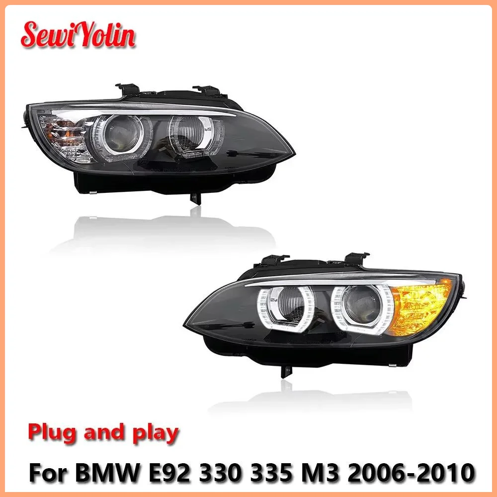 Car LED Headlight Light Assemblies For BMW E92 330 335 M3 2006-2010 Auto Fog DRL Brake Turn Signal Lamp Plug and Play