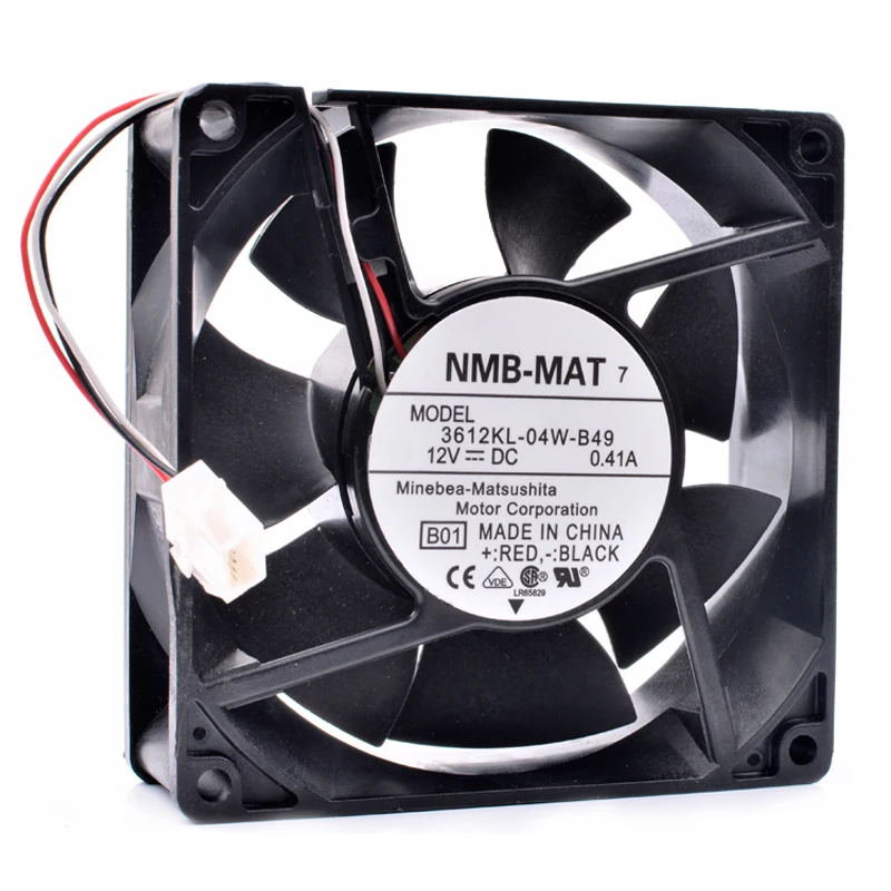 

Original 3612KL-04W-B49 9032 9cm 92x92x32mm 12V 0.41A server chassis cooling fan