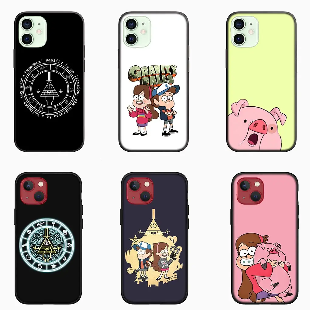 Gravity Falls Pig Waddles Casing Phone Cover for Apple iPhone 16 15 14 13 12 11 Pro Max 6 6S Plus + SE 16+ Soft Case