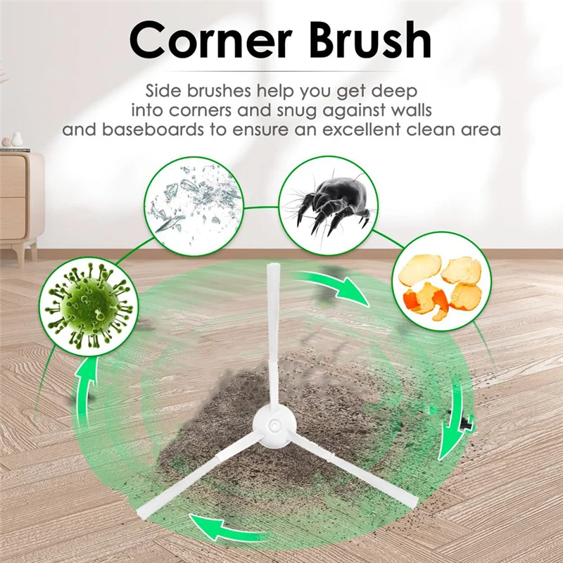 

Mop Cloth Side Brush HEPA Filter Replacement For Xiaomi Robot Vacuum S10T STFCR01SZ Anti-Winding Sweeping And Mopping-ABUA
