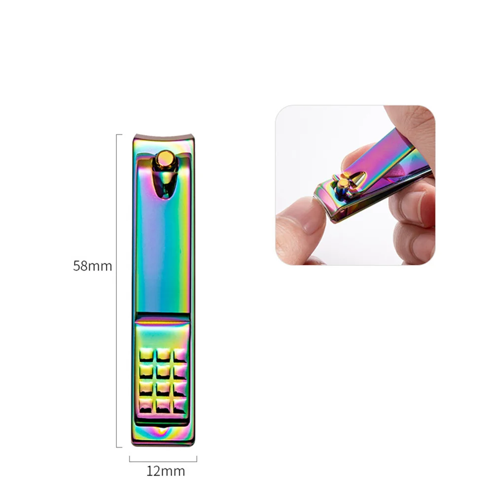 

6Pcs High Quality Nail Cutter Set Stainless Steel Black and Colorful Perfect for Shaping Nails Comfortable Ergonomic Design