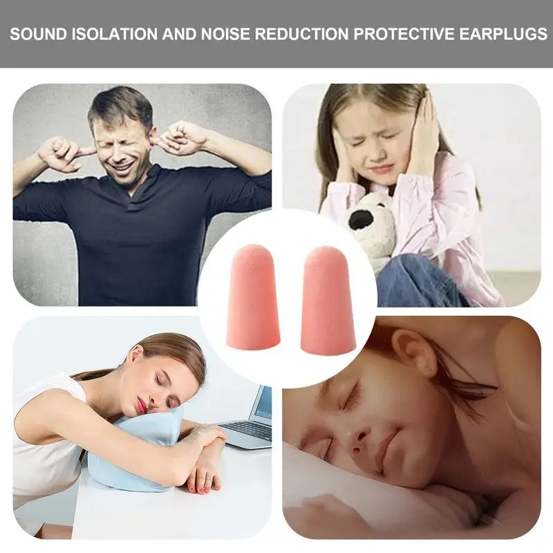 Ear Plugs For Noise Reduction 2pcs Comfortable Super Soft Reusable Ear Plugs High Fidelity & Reusable Hearing Protection