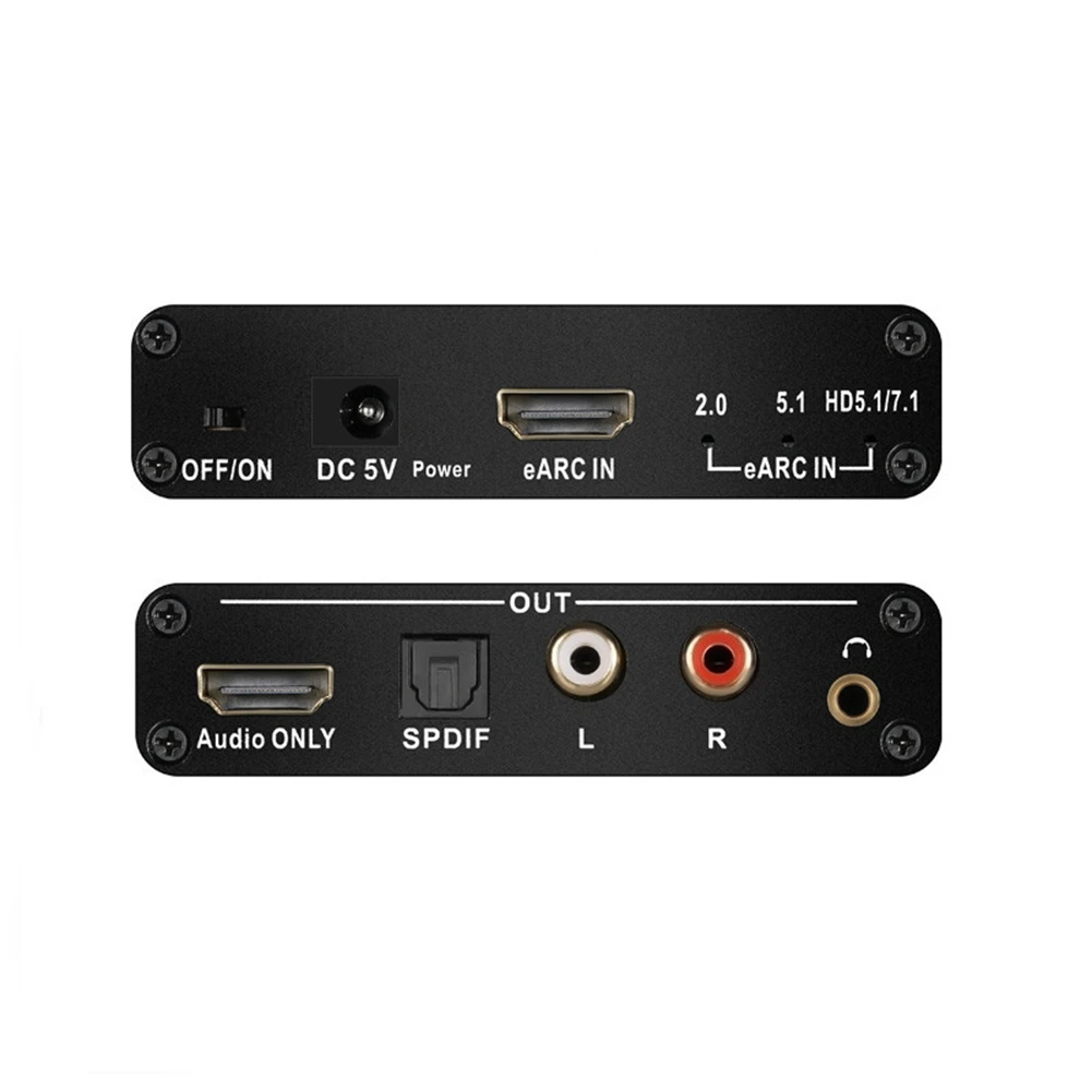 A88M EARC ARC аудиоконвертер 192 кГц экстрактор EARC в RCA аудио экстрактор адаптер для DTS Dolby Atoms AC3 LPCM волокно