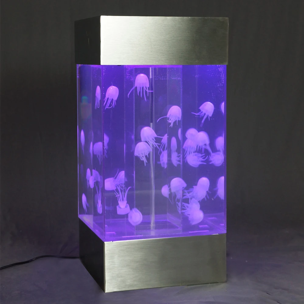 

Wonderful Table Top Colorful Jellyfish Tank Fish Tank Aquarium Decoration for Indoor