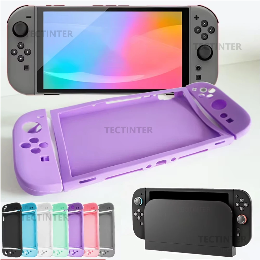 حافظة حماية من السيليكون لجهاز نينتندو سويتش 2 Joycon سبليت غطاء كامل غلاف جلدي مضاد للانزلاق لملحقات سويتش 2