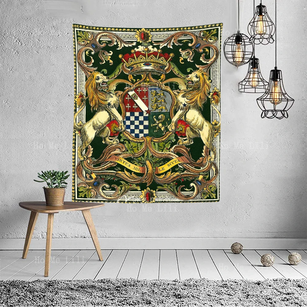 Family Badge Medieval Royal Malmon Castle Cavaliers Fantasy Theme Decorate Rooms With Tapestries