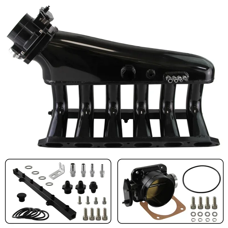 

Billet Intake Manifold Kit for BMW E36/E46 325i/328i | Includes Fuel Rail & Throttle Body | Black/Silver Options | Direct Fit